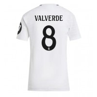 Real Madrid Federico Valverde #8 Replica Home Shirt Ladies 2024-25 Short Sleeve